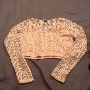 Lace crop top